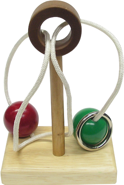 Wooden Puzzle Game With Ringand Balls