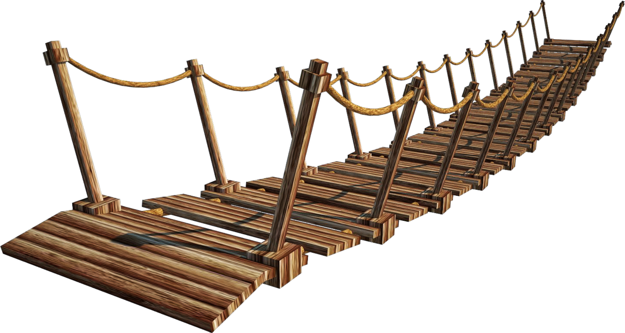 Wooden Rope Bridge Graphic