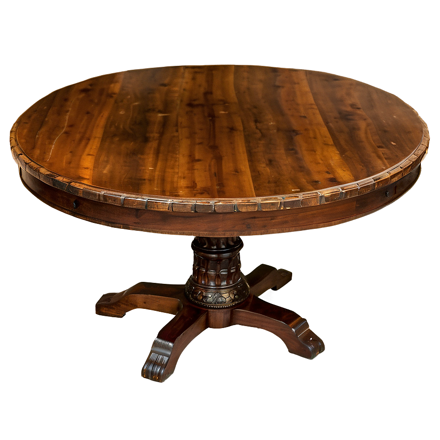 Wooden Round Table Png Gij73