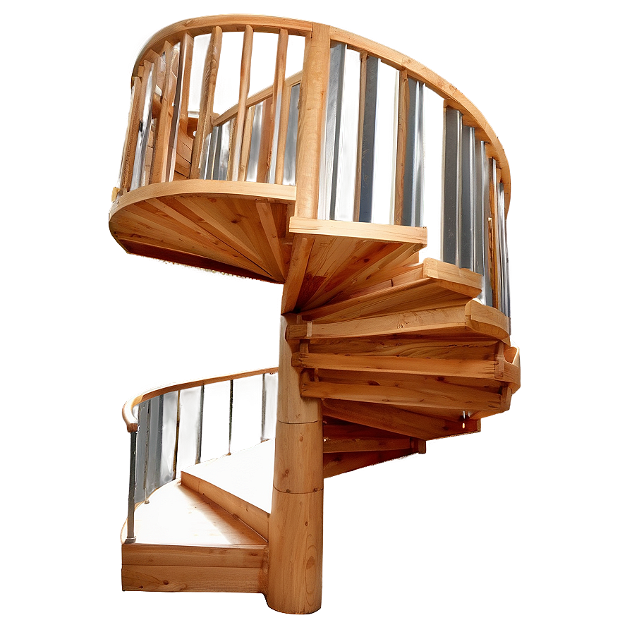 Wooden Spiral Staircase Png Kyk