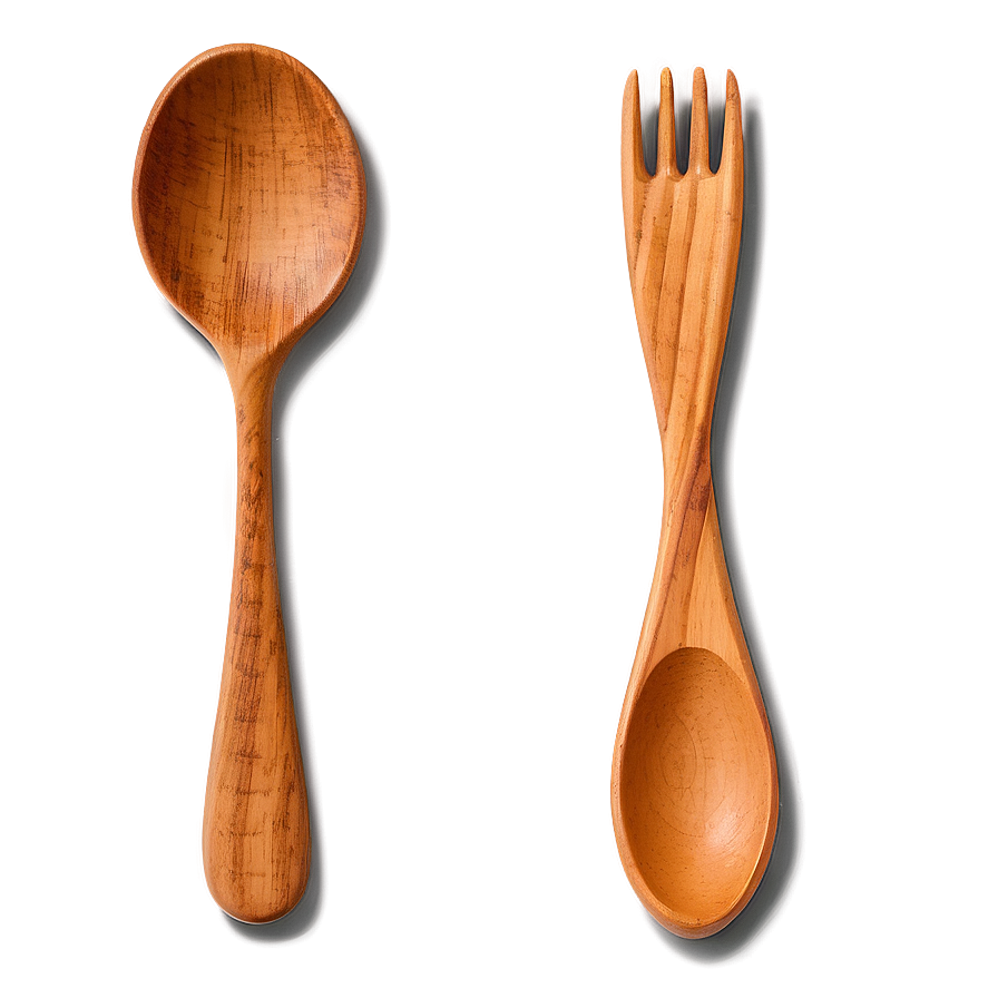 Wooden Spoon And Fork Png Xch15