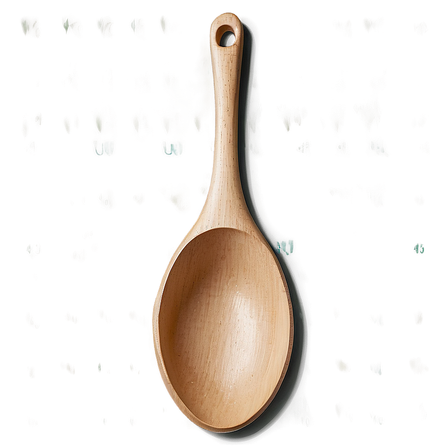 Wooden Spoon With Hole Png 06132024