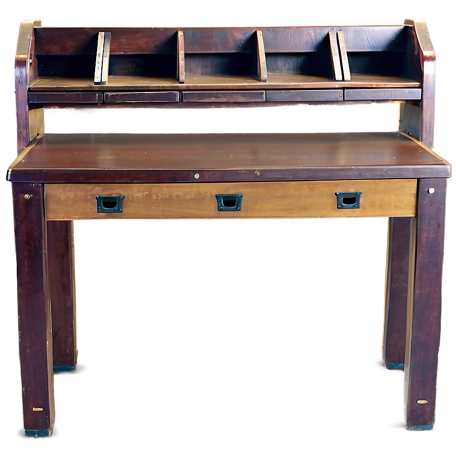 Wooden Student Desk Png 06212024