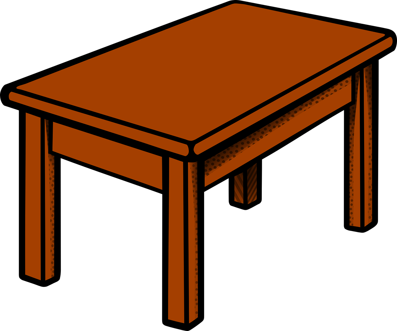 Wooden Table Clipart