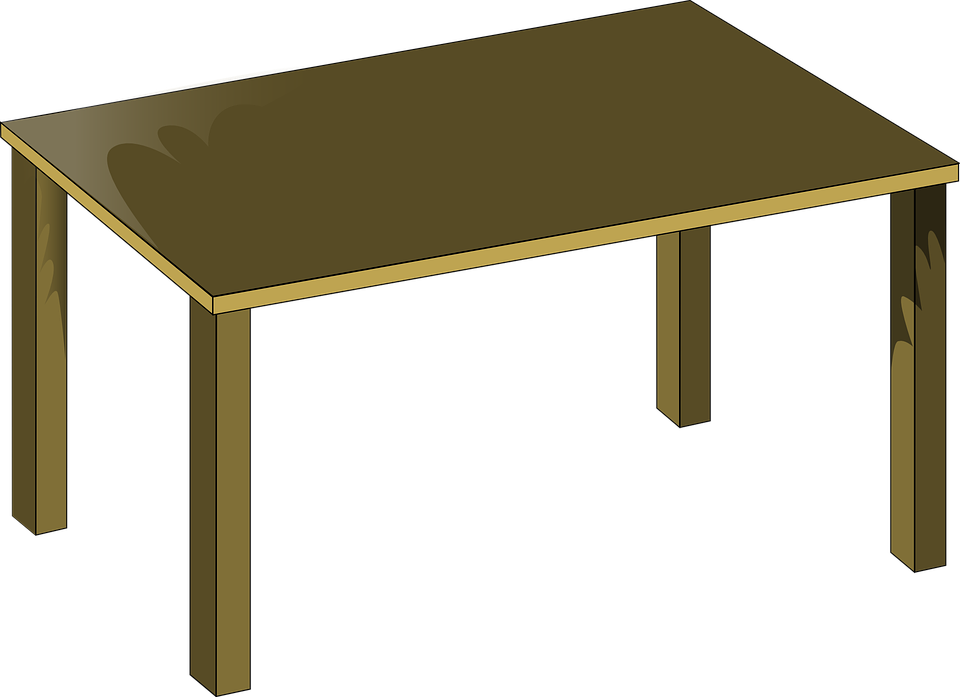 Wooden Table Clipart