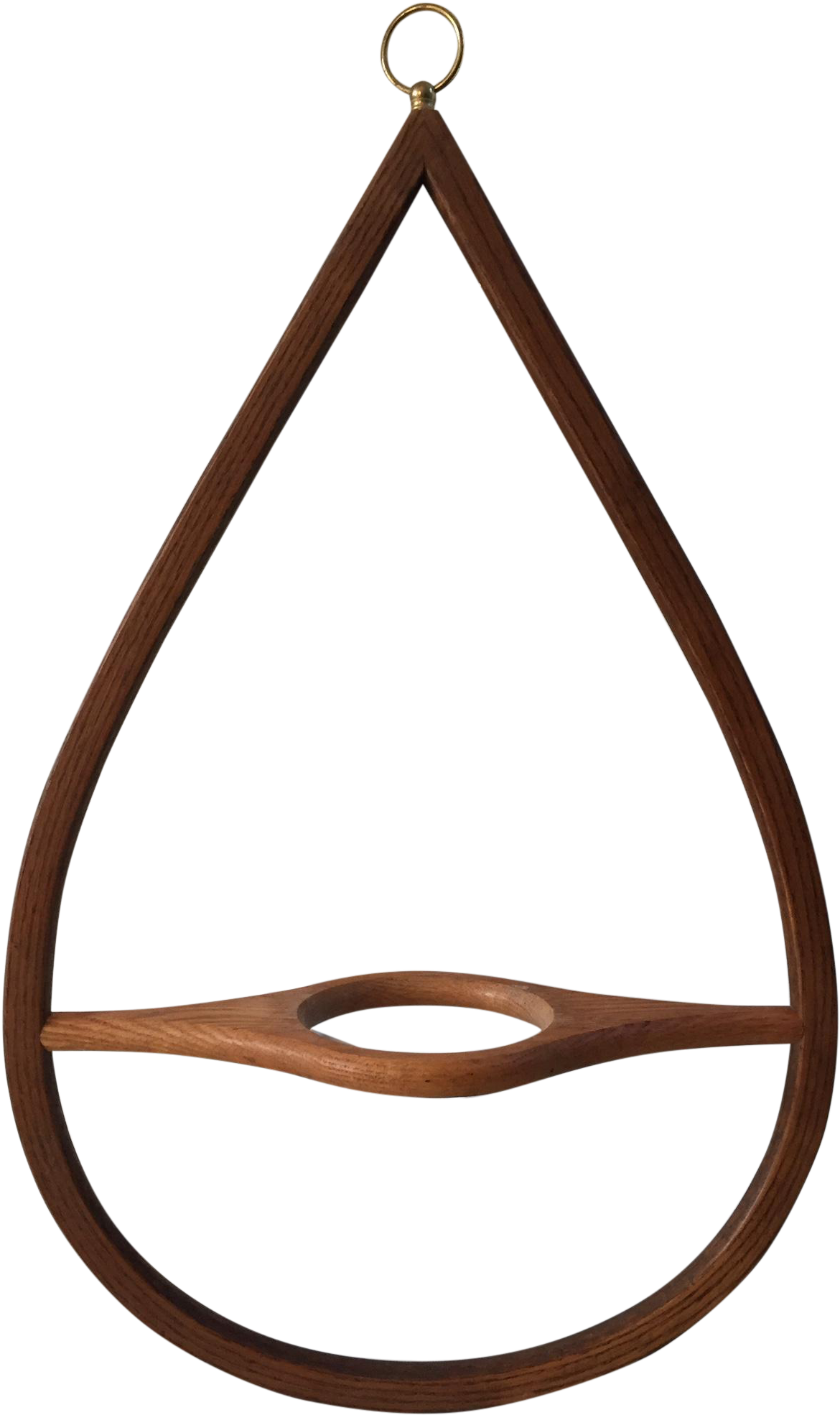 Wooden Teardrop Swing Chair