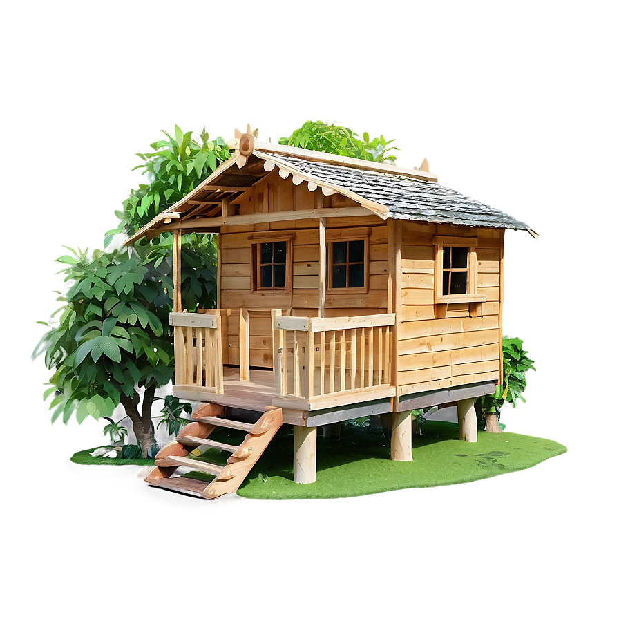 Wooden Tree House Png 06282024