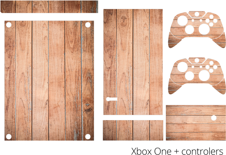 Wooden Xbox One Skin Design