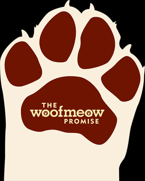 Woof Meow Promise Paw Print