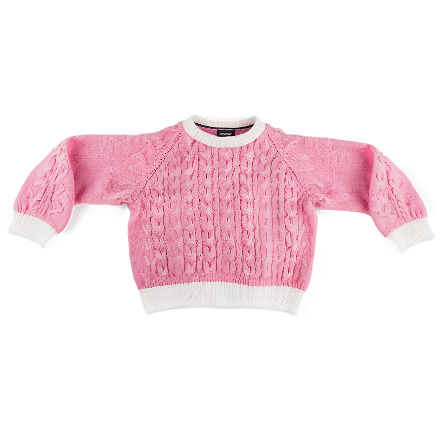 Woolen Pink Sweater Png 3