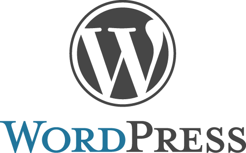 Word Press Logo Blue Background