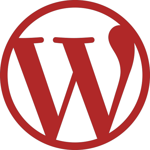 Word Press Logo Redon Blue