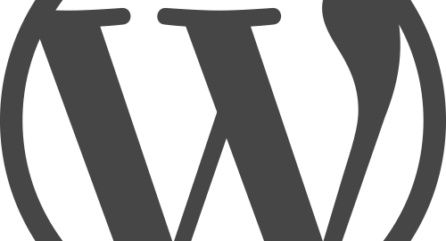 Wordpress Logo Blue Background