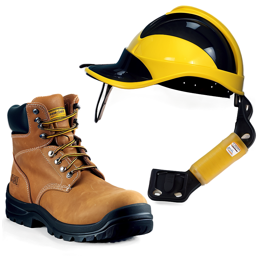 Work Boots And Safety Gear Png Tib