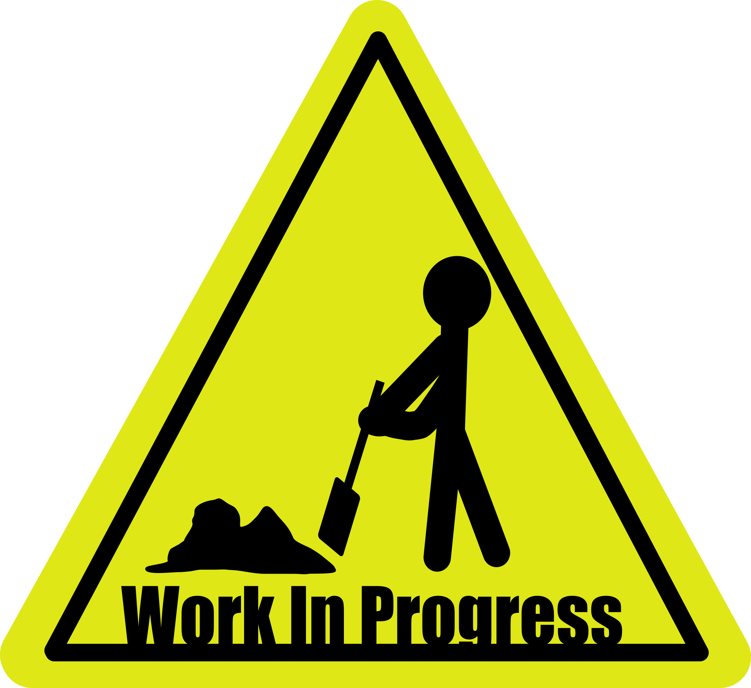 Work In Progress Sign