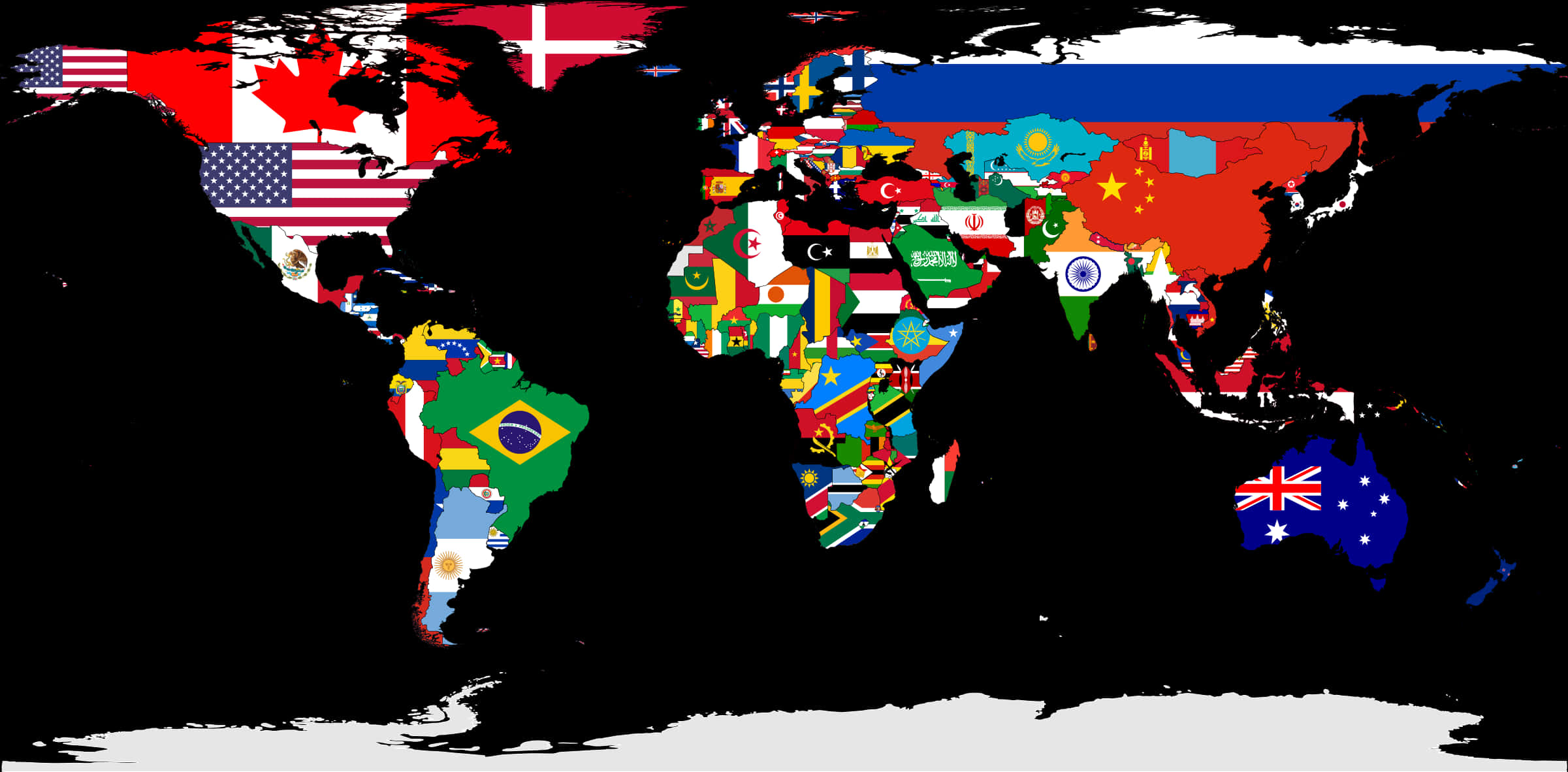 World Map Country Flags Filename