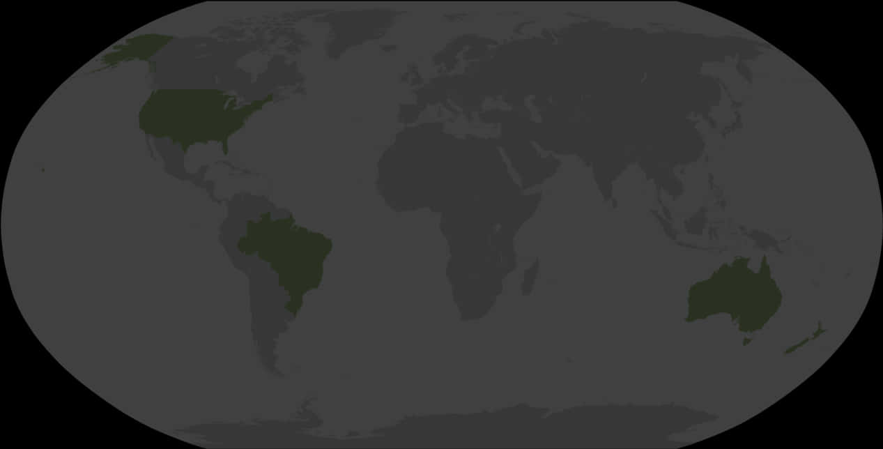 World Map Dark Background