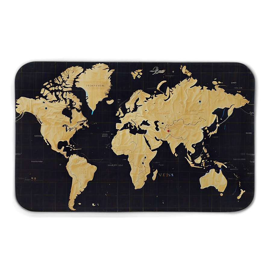 World Map Desk Mousepad Png 93