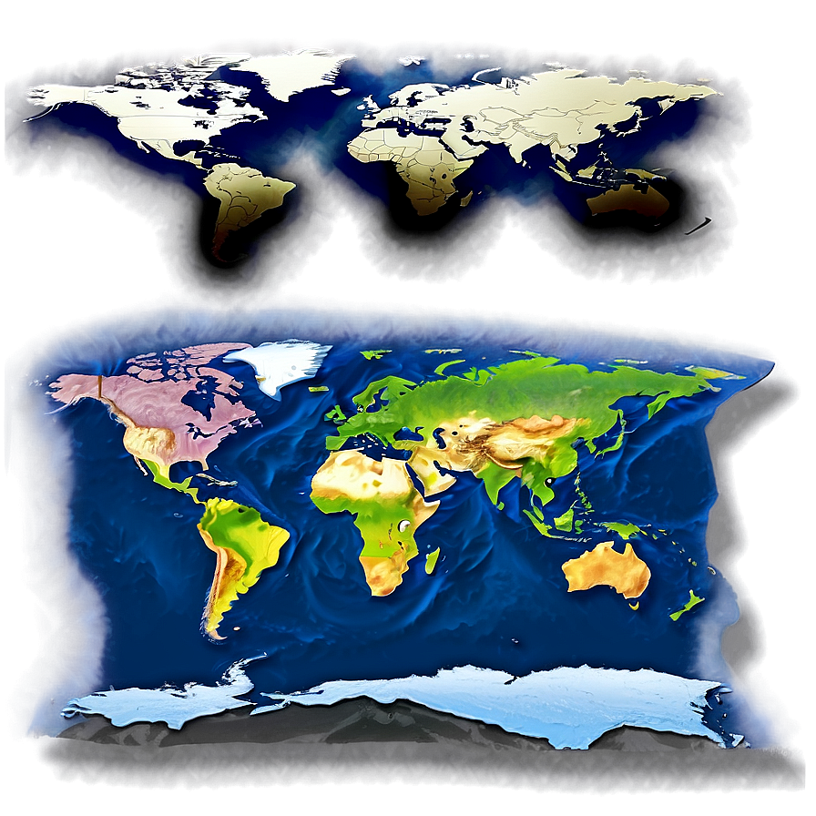 World Map Mural Png Ohv16