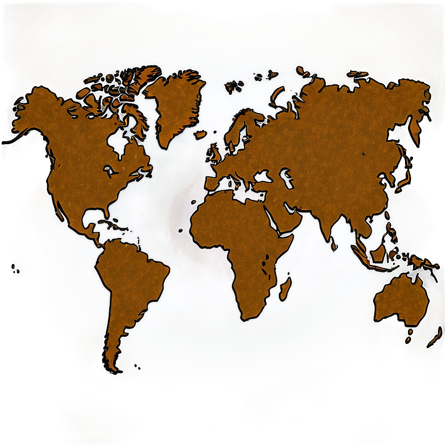 World Map Outline For School Project Png 30