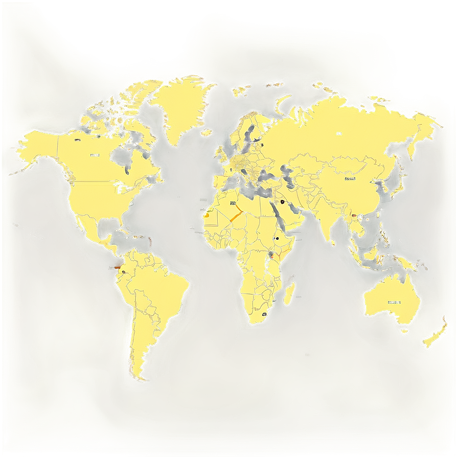 World Map Outline With Countries Outline Png 06262024