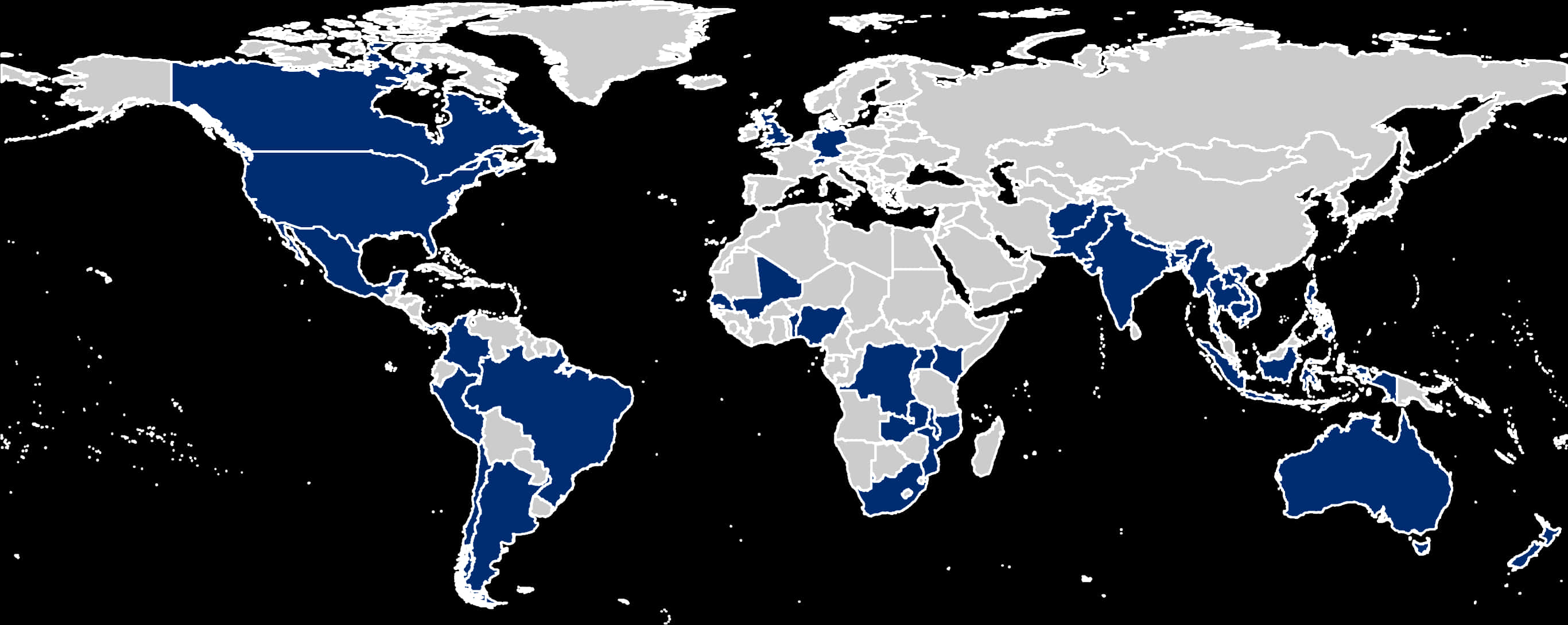 World Map Spanish Speaking Countries
