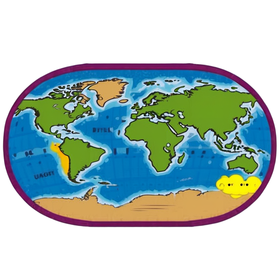 World Map Vector For Kids Png 89