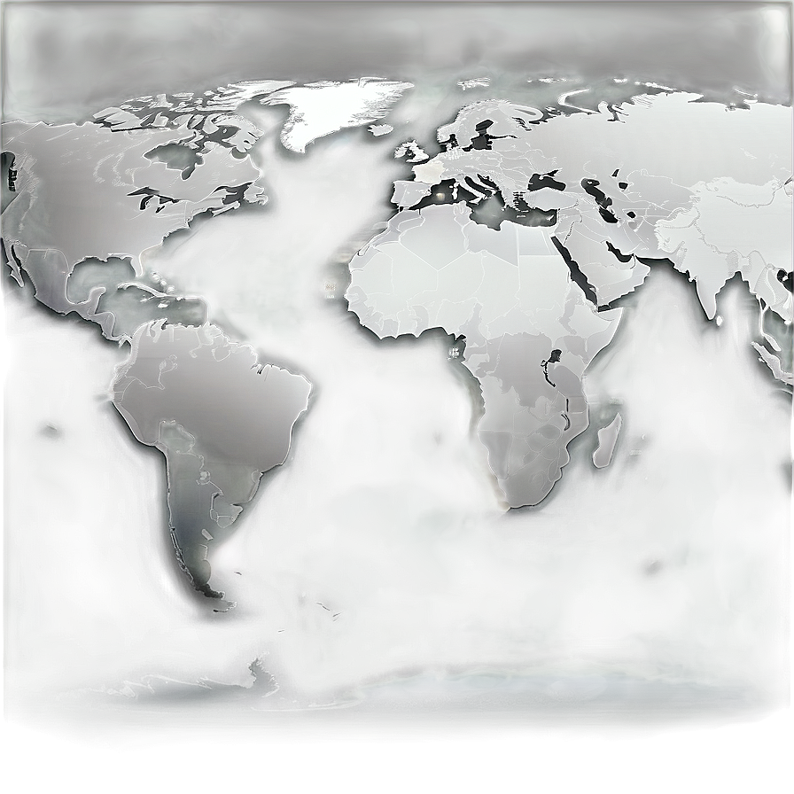 World Map Vector In Grey Scale Png Dwb