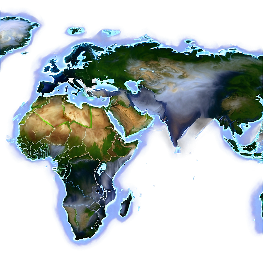 World Map With Equator Png Bwu