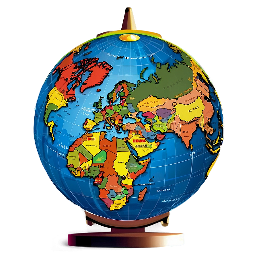 World Map With Equator Png Cip