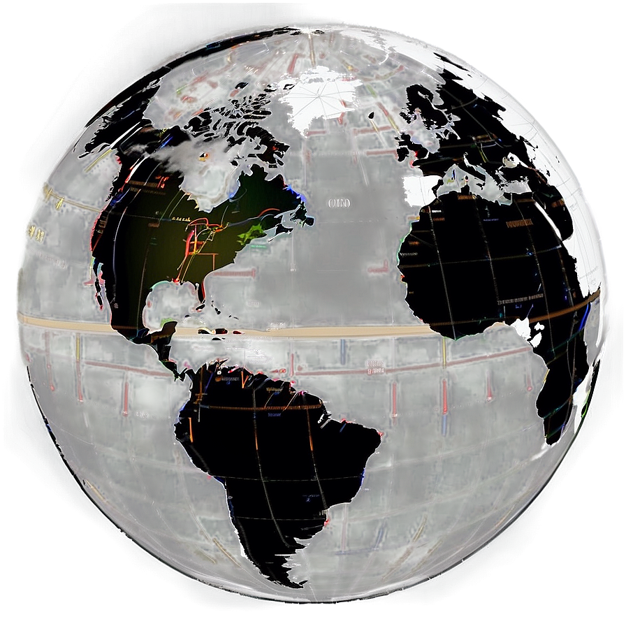 World Map With Hemispheres Png Eou34