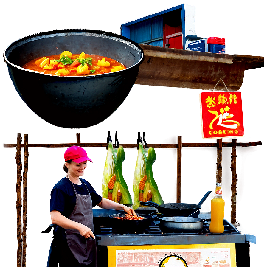 World Street Food Cooking Png 05212024