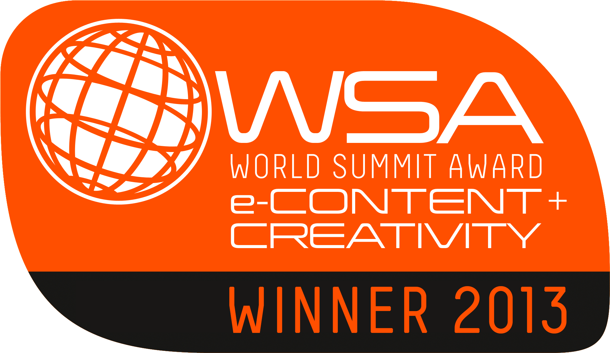 World Summit Award Winner2013 Badge