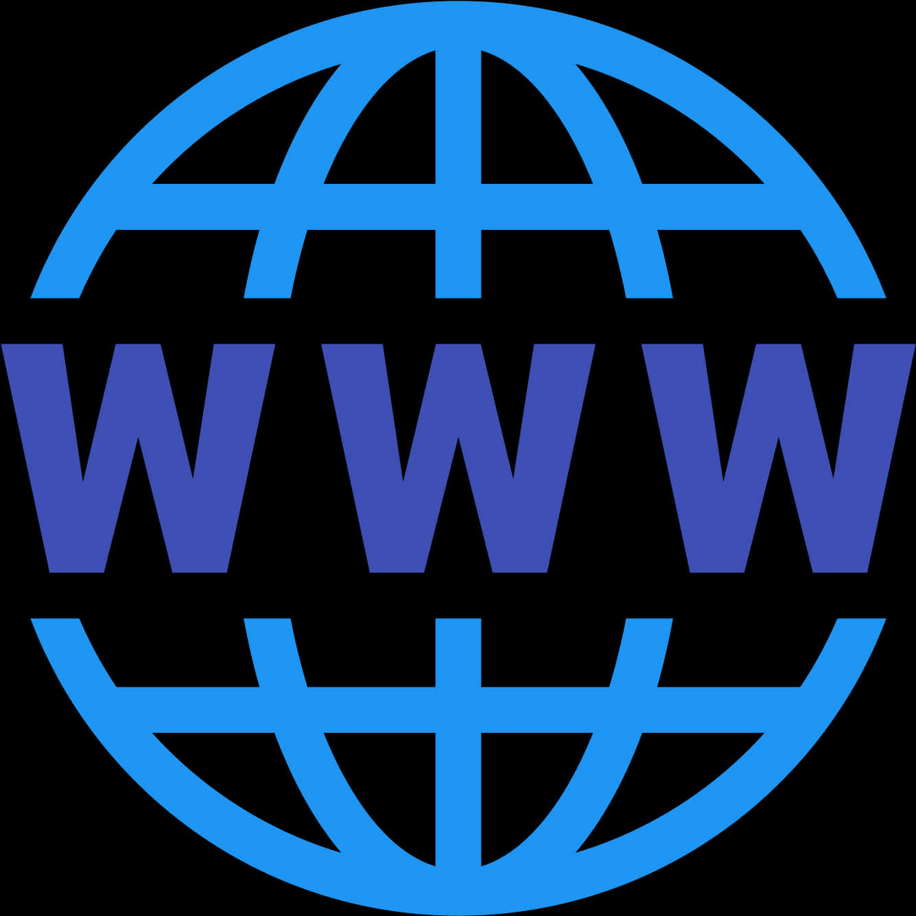 World Wide Web Icon Blue