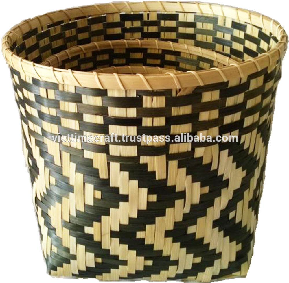 Woven Bamboo Basket Design
