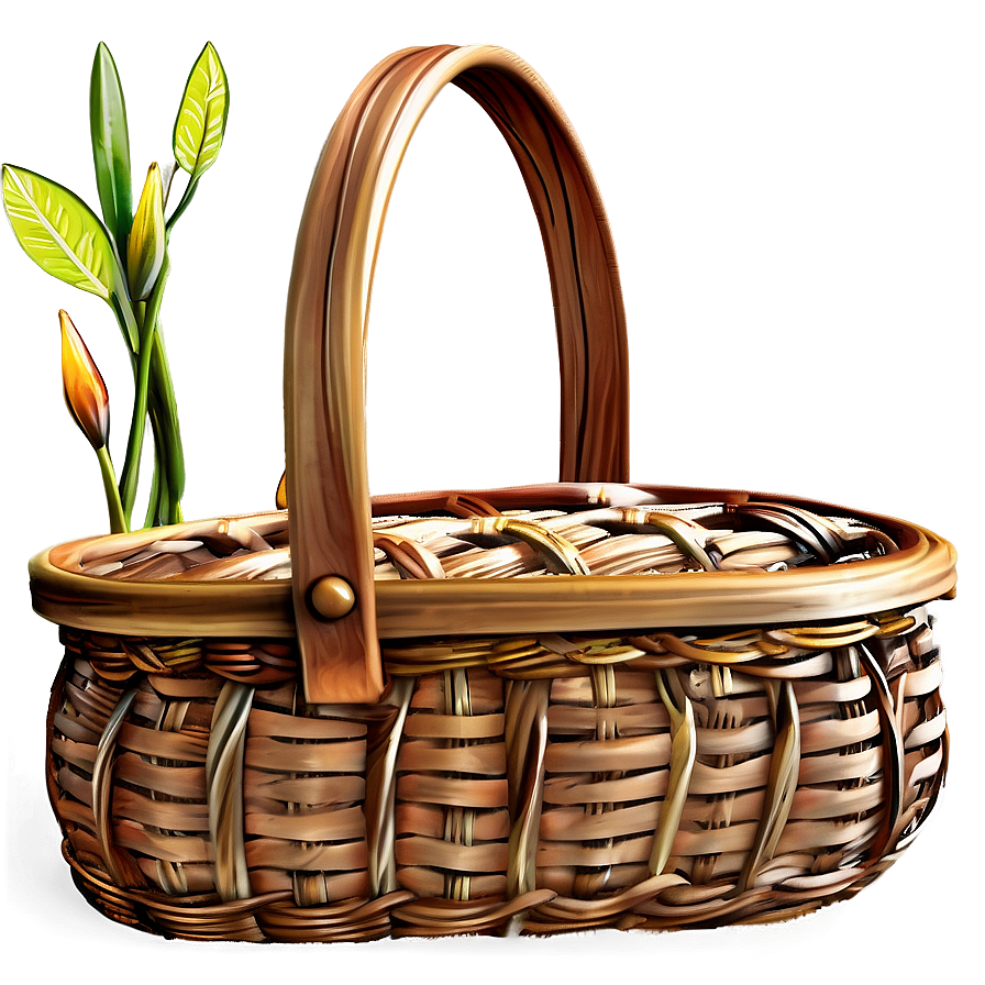 Woven Picnic Basket Png 94