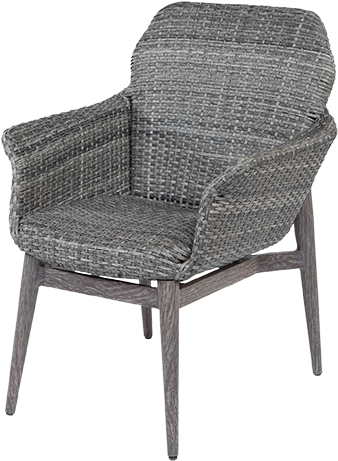 Woven Texture Gray Club Chair