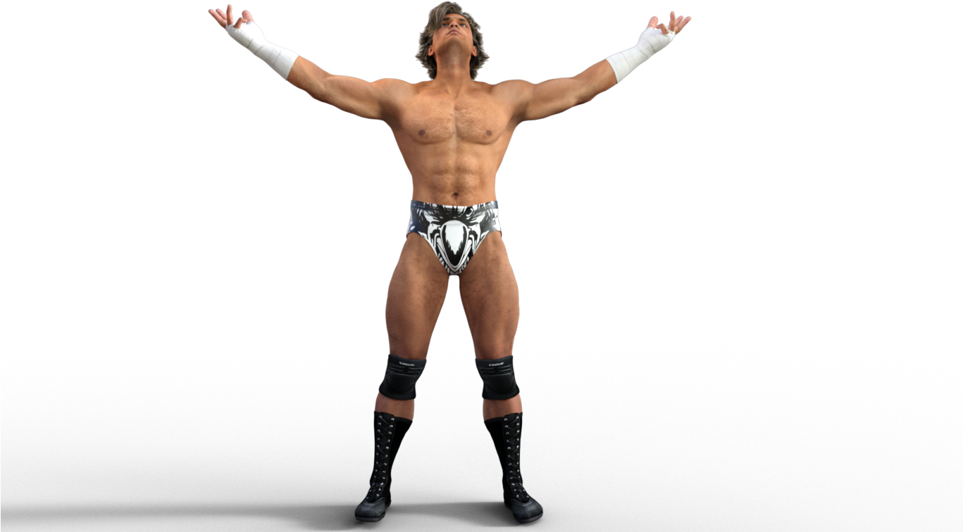 Wrestler Victory Pose