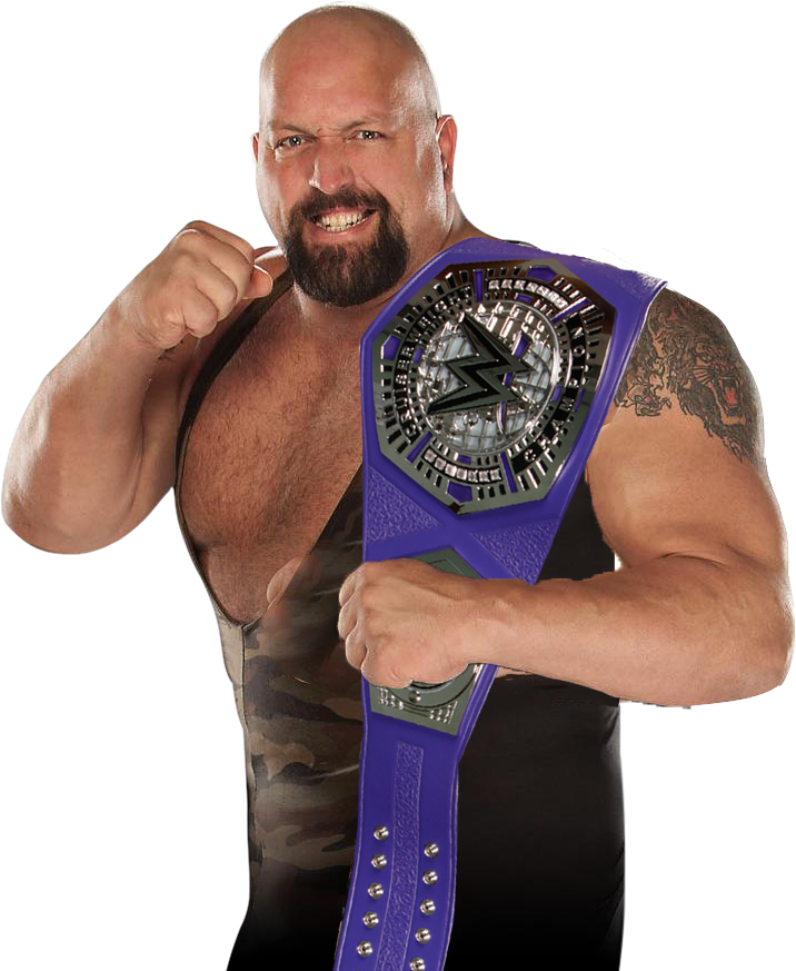 Wrestler_with_ Blue_ W W E_ Championship_ Belt