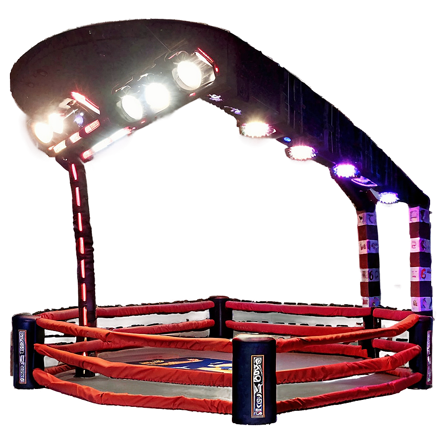 Wrestling Ring Under Spotlight Png 54