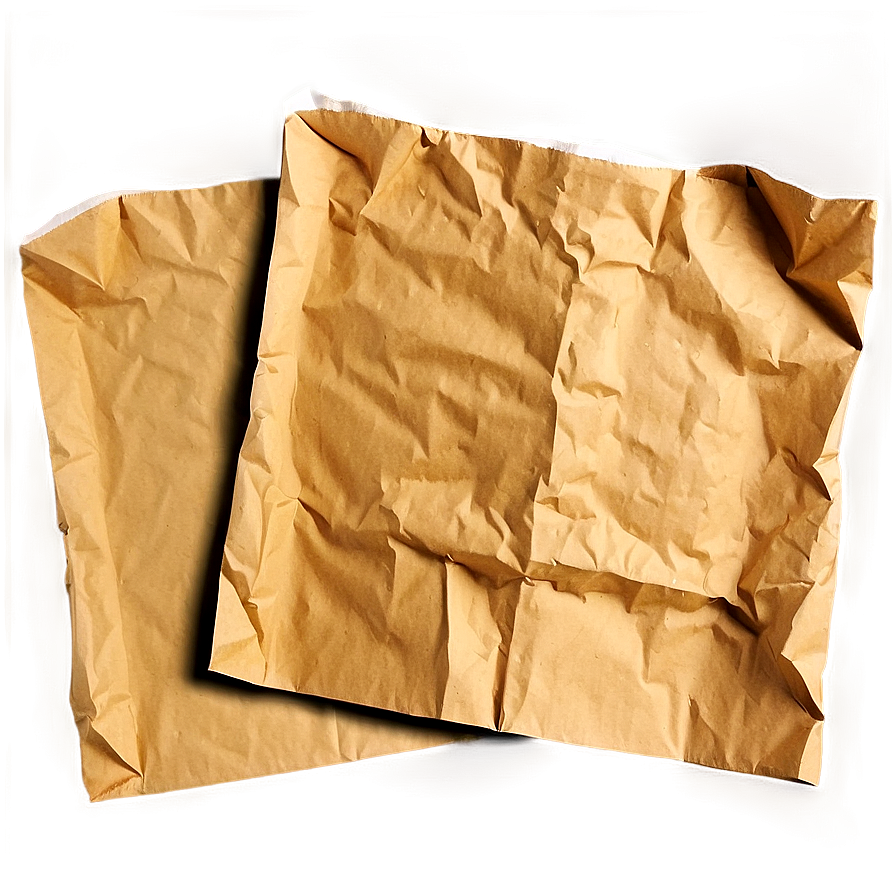 Wrinkled Crumpled Paper Png 05242024