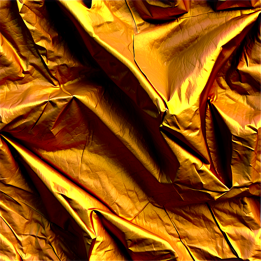 Wrinkled Gold Paper Texture Png 06212024