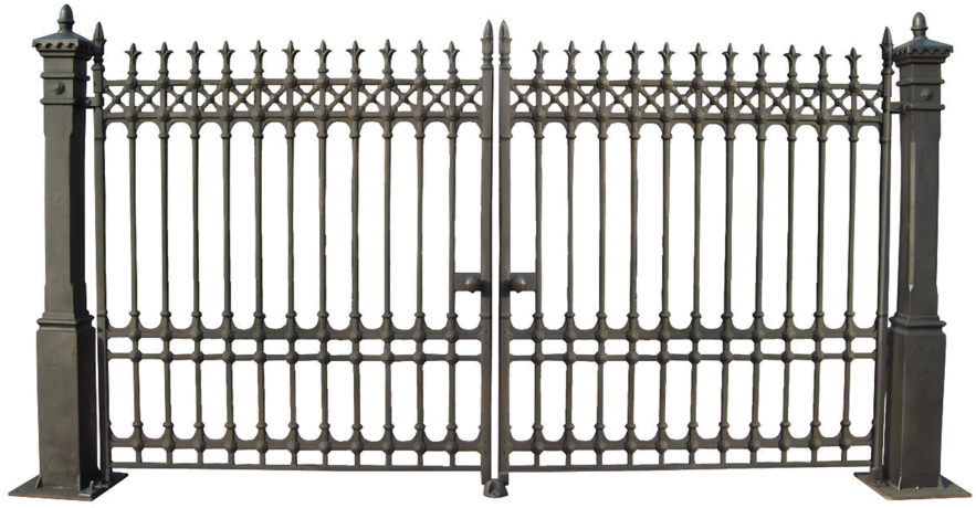 Wrought Iron Double Gate