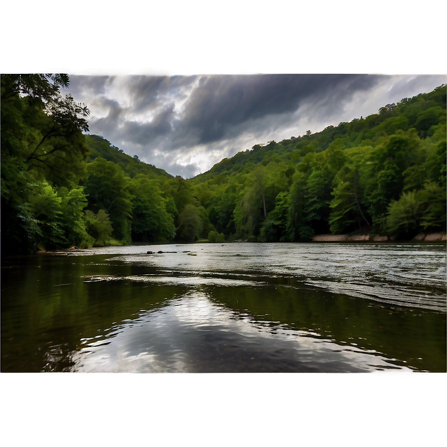 Wv Serene River Scene Png 38