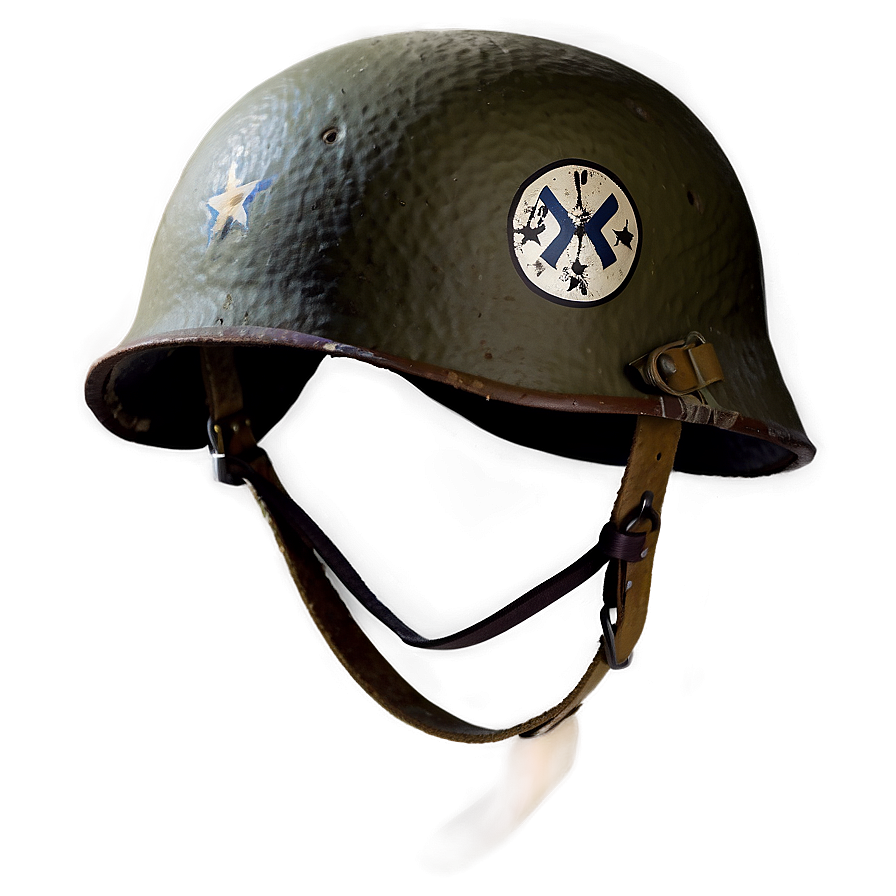 Ww2 Helmet With Markings Png 68