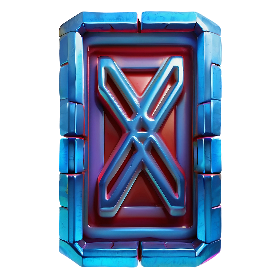 X Mark In 3d Box Png 05252024