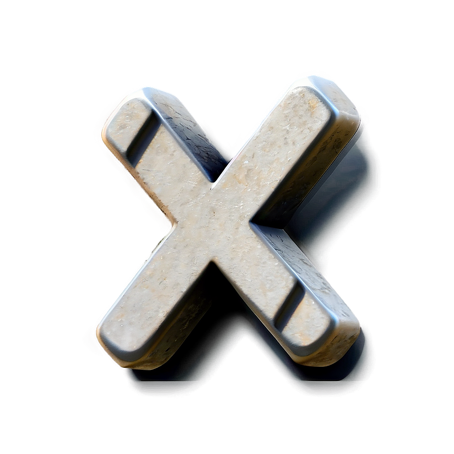 X Mark With Texture Png Edf53
