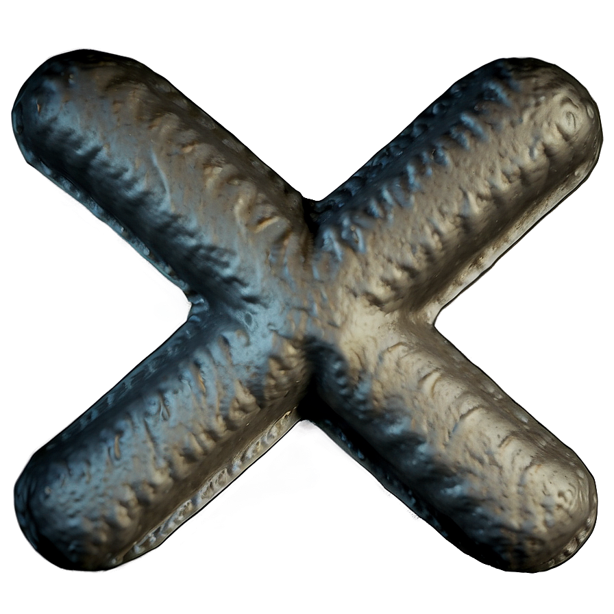 X Mark With Texture Png Uov
