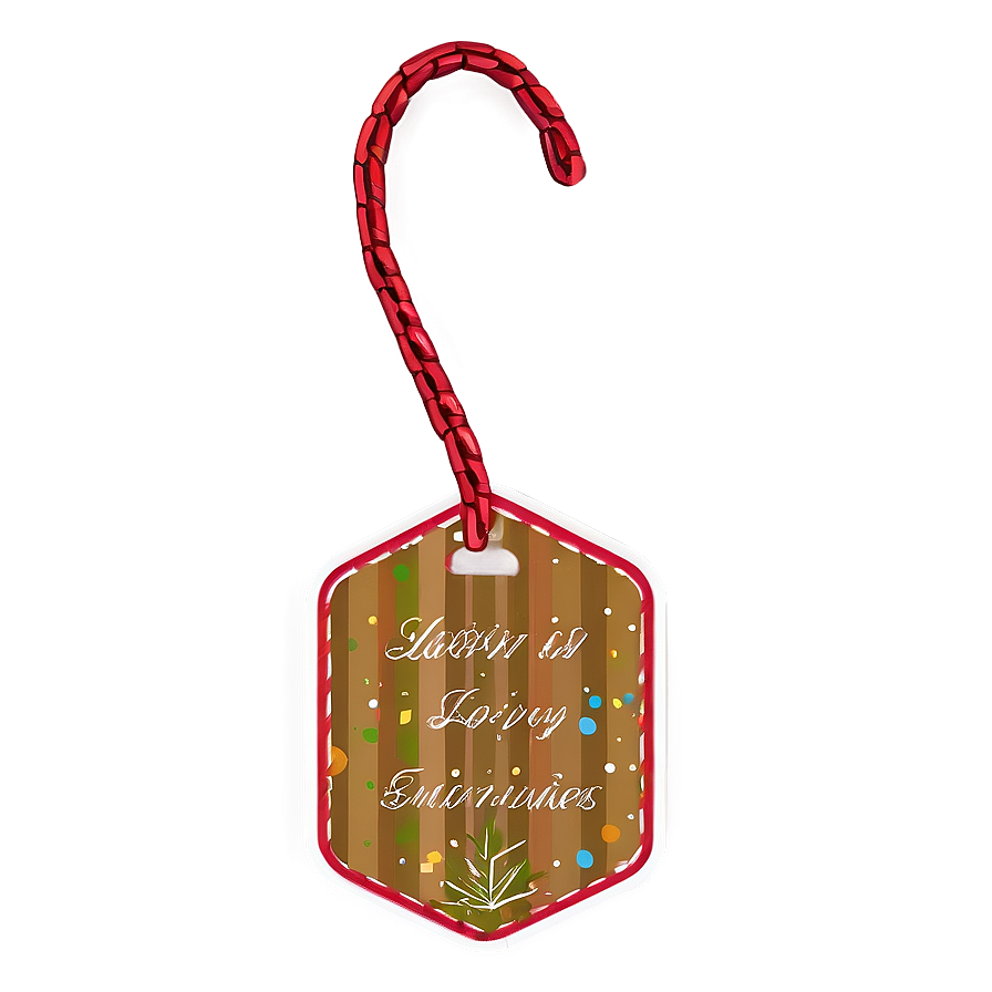 Xmas Tree Decoration Tag Png Hjd2