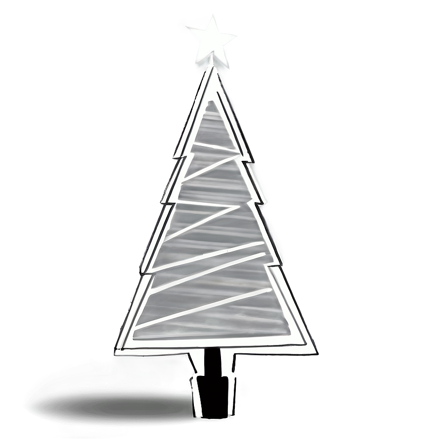 Xmas Tree Sketch Png 06132024